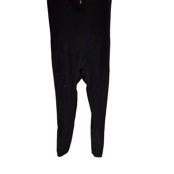 Unbranded Women's Long Sleeve Jumpsuit Rib Knit Zipper Front Black Size XL - Picture 3 of 7